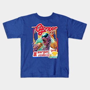 Glooper fast foods  "Slug Sauce Burger & Fries" Kids T-Shirt